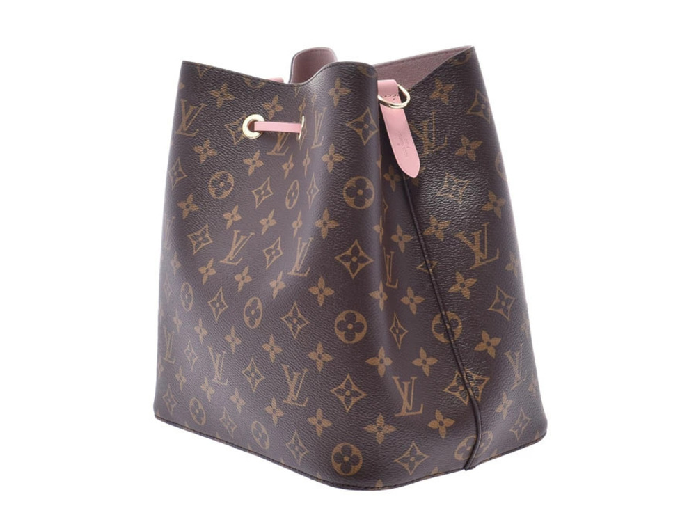 Louis Vuitton Pink Monogram NeoNoe Shoulder Bag Poudre Rose Leather Pink